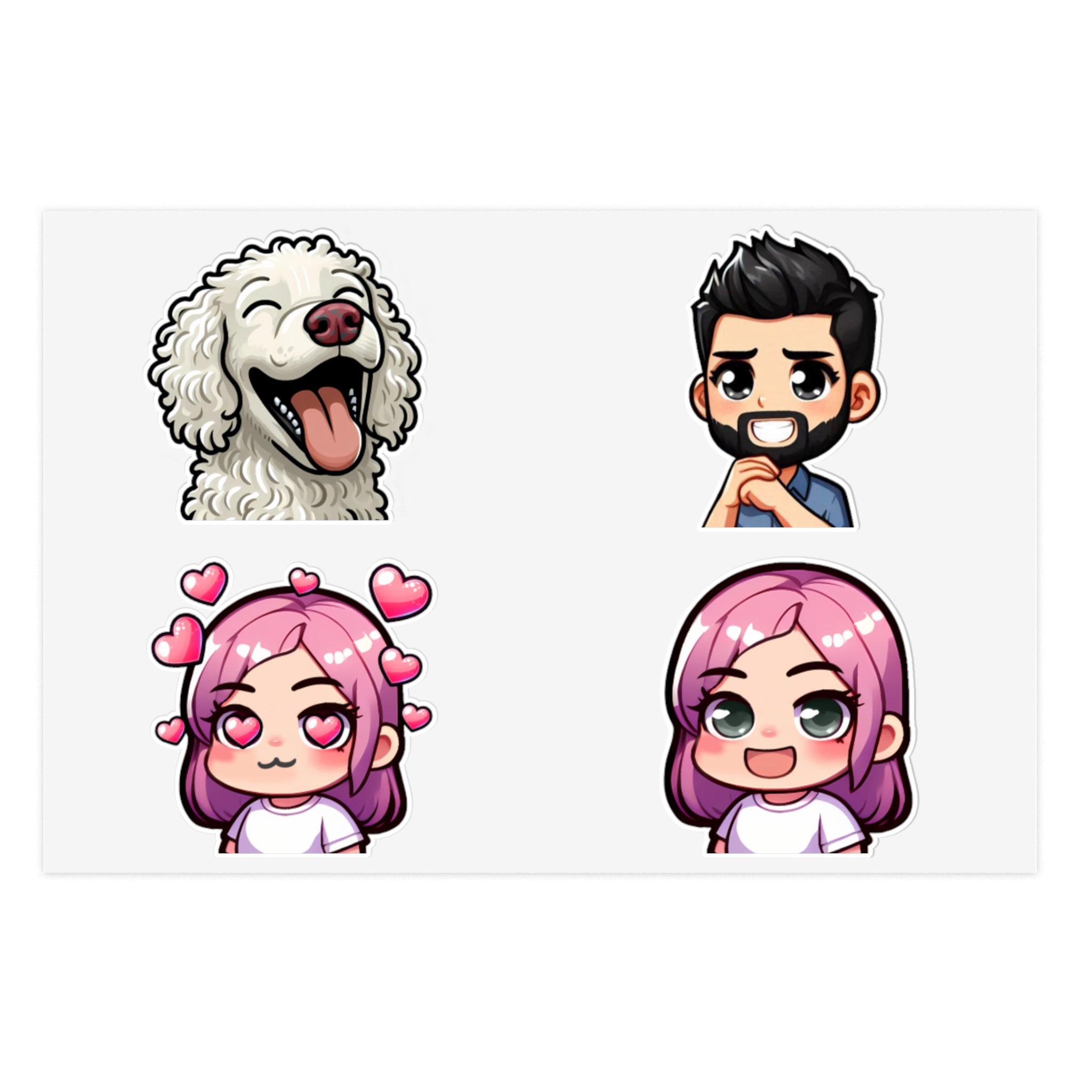 The Icing Artist Family Sticker Collection