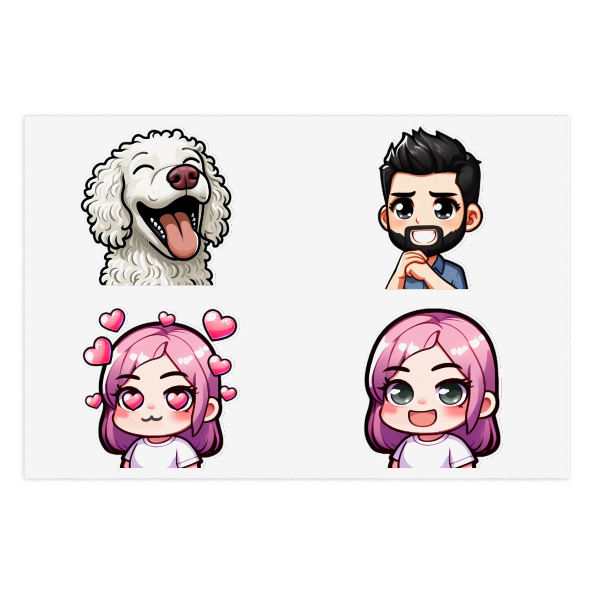 The Icing Artist Family Sticker Collection