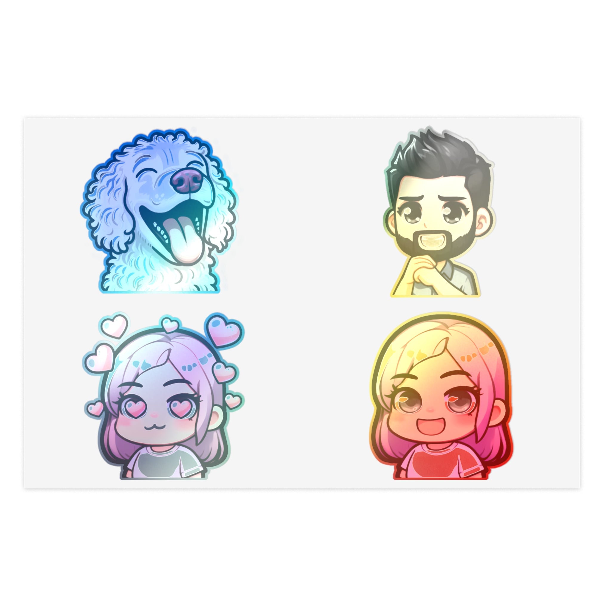 The Icing Artist Family Sticker Collection
