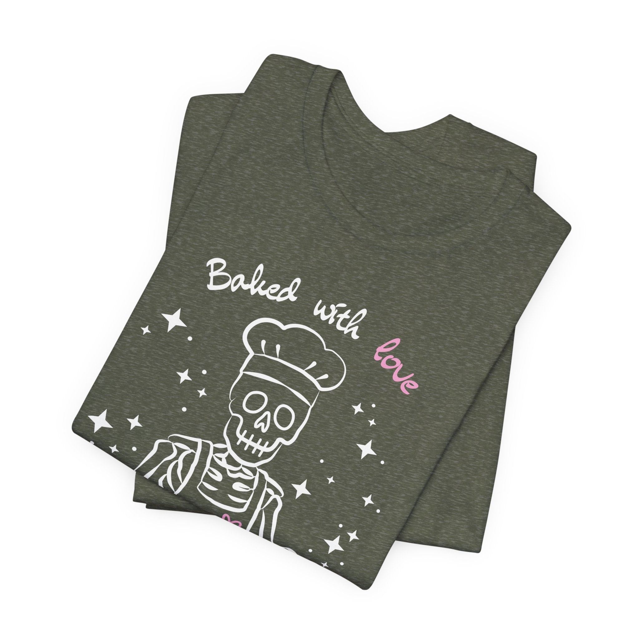 Baked with Love but Dead Inside Skeleton Baker Tee