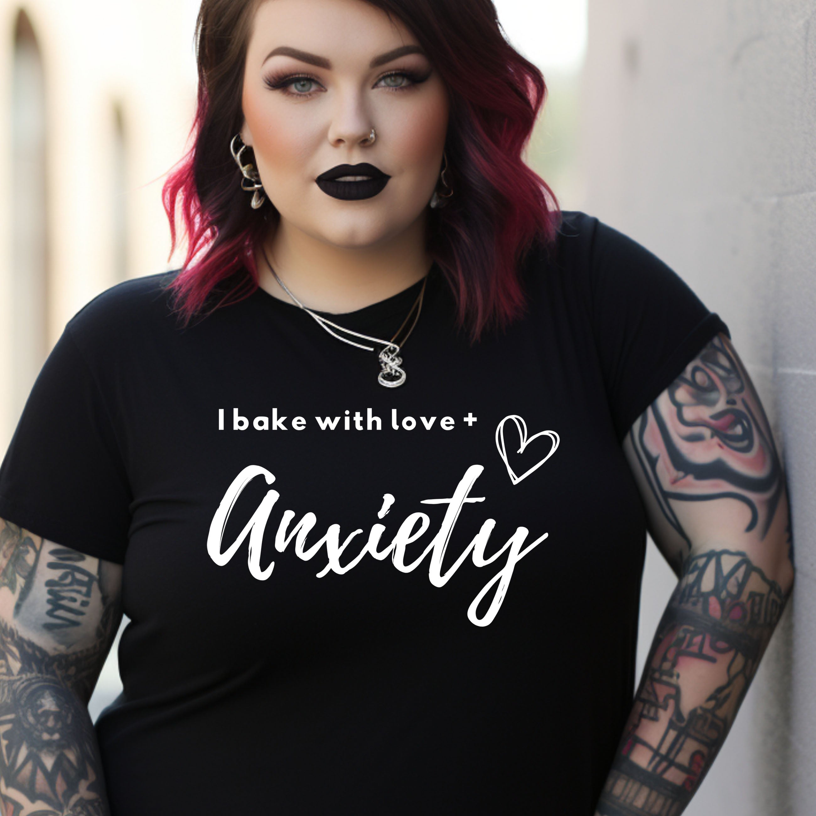 I Bake With Love + Anxiety Tee