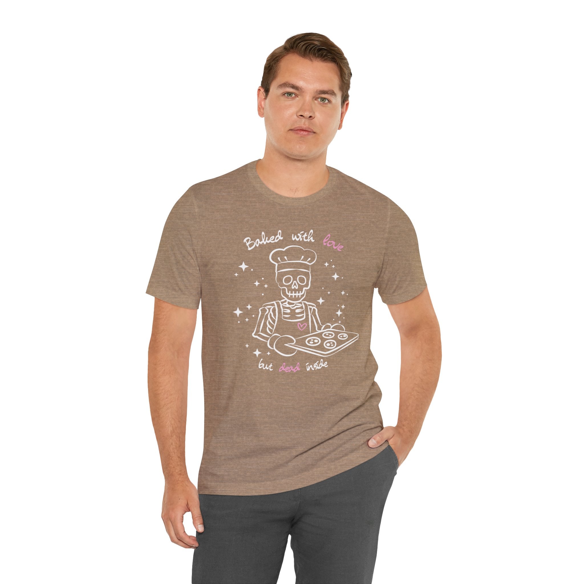 Baked with Love but Dead Inside Skeleton Baker Tee